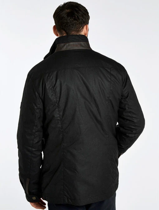 Carrickfergus Men's Waxed Jacket - Black – Bild 3