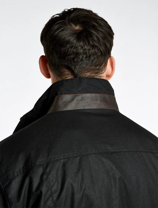 Carrickfergus Men's Waxed Jacket - Black – Bild 2