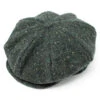 8 Piece Tweed Panel Cap - Green