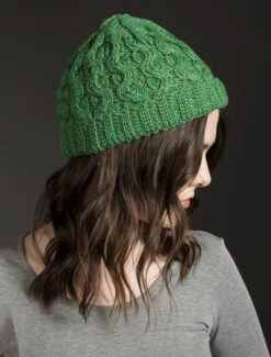 Merino Wool Cable Kni‎t Hat