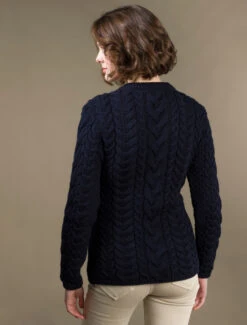 Women's Super Soft Aran Crew Neck Sweater -Modekleidung Aran L4A2085 1 56018.1685283618