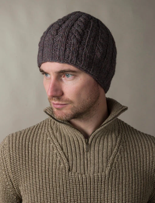 Aran Fleece Lined Beanie – Bild 8