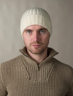 Men's Ribbed Merino Wool Hat