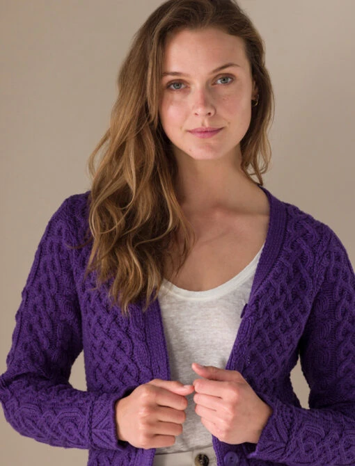‎Aran A-Line Lace‎ Cardigan – Bild 3