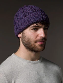 Aran Heritage Cable Wool Hat -Modekleidung B387 Heather 1 Copy 68337.1681309531
