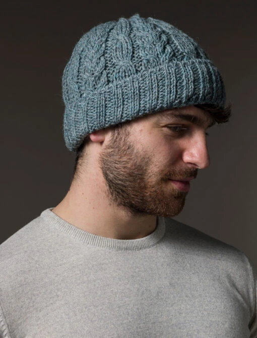 Aran Heritage Cable Wool Hat – Bild 2