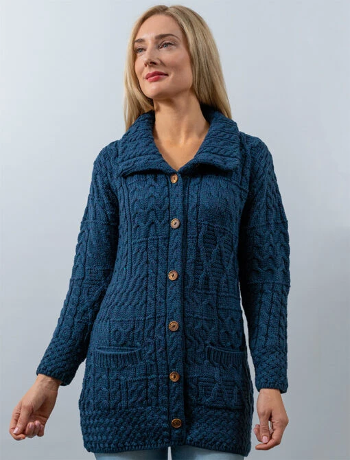 Button-Down Patchwork Cardigan – Bild 5