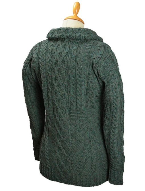 Cable Aran Cardigan With Zipper – Bild 5
