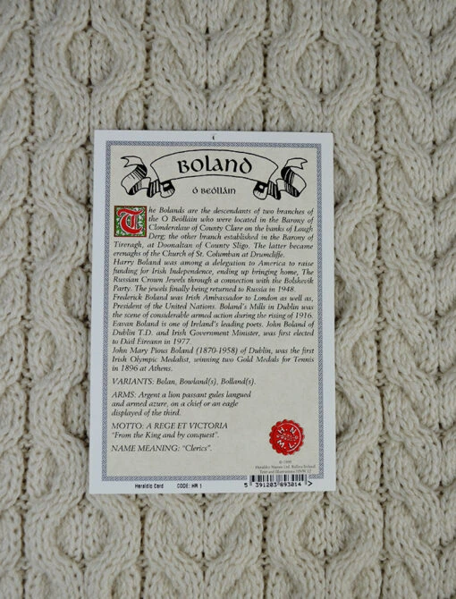 Boland Clan Aran Throw – Bild 2