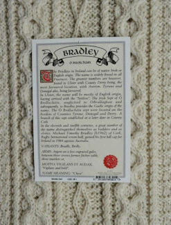 Bradley Clan Scarf -Modekleidung BRADLEY CREST B 00178.1615291219