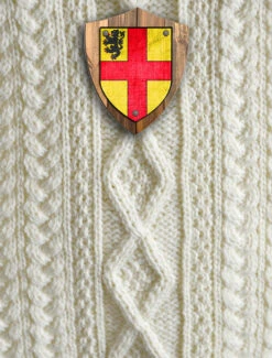 Burke Clan Aran Throw -Modekleidung Burke Crest Throw 50474.1615306317
