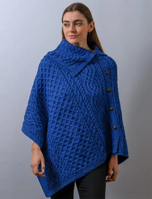 Ladies Merino Button Poncho – Bild 15
