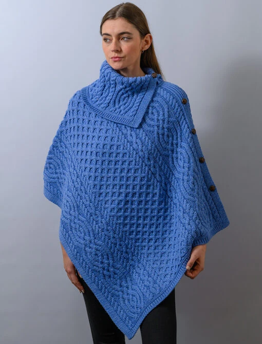 Ladies Merino Button Poncho – Bild 19