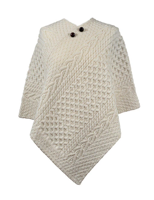 Cahill Clan Aran Poncho – Bild 3