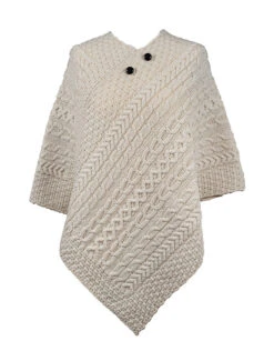 Cole Clan Aran Poncho -Modekleidung Cole 06470.1604316477