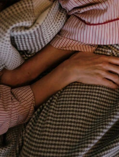Wool And Cashmere Throw - Dún Briste -Modekleidung Fox 4012 G7 7 09084.1713888801