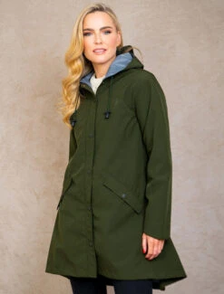 Fiadh Ladies Waterproof 3/4 Coat - Olive -Modekleidung JAC 968 Olive 1 82861.1688030533