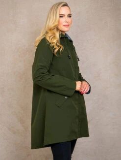 Fiadh Ladies Waterproof 3/4 Coat - Olive -Modekleidung JAC 968 Olive 3 25865.1688030535
