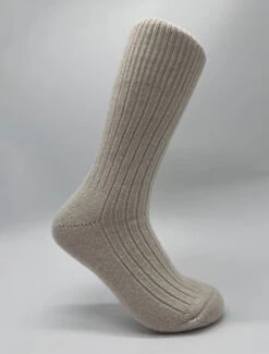 Gents Irish Wool Socks - Cream