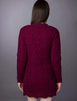 ‎Aran A-Line Lace‎ Cardigan -Modekleidung L4A5508 68672.1669214916