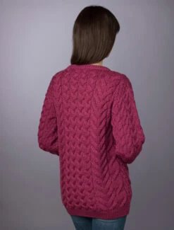 Women's Super Soft Aran Crew Neck Sweater -Modekleidung L4A6041 87499.1673753045