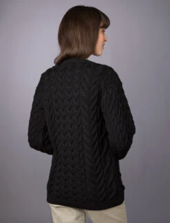Women's Super Soft Aran Crew Neck Sweater -Modekleidung L4A6497 24338.1673753046