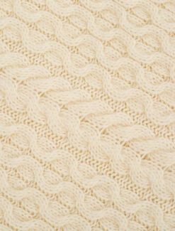 Aran Merino Wool Honeycomb Throw