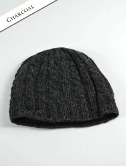 Aran Fleece Lined Beanie -Modekleidung PAC500charcoal 06886.1674640380