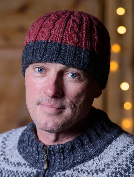 Aran Fleece Lined Beanie – Bild 6