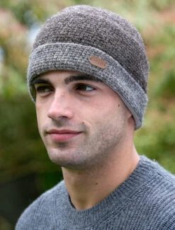 Men's Crochet Turn Up Hat