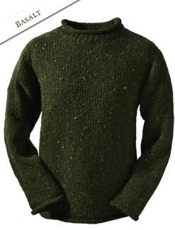 Roll Neck Sweater - Fisherman's Sweater -Modekleidung R193basalt 02550.1479481425