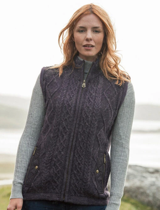 Aran Cable Knit Body Warmer – Bild 2