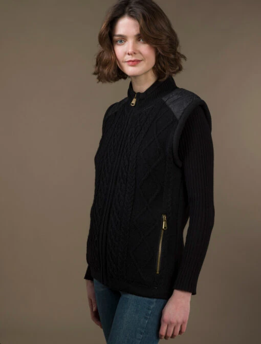 Aran Cable Knit Body Warmer – Bild 8