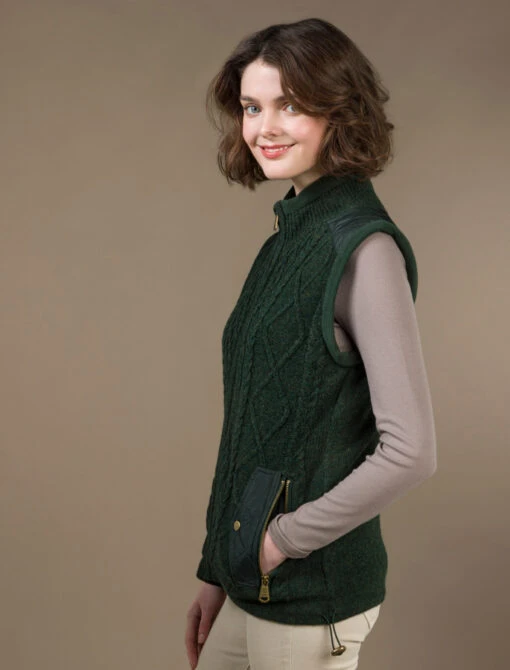 Aran Cable Knit Body Warmer – Bild 17