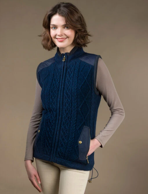 Aran Cable Knit Body Warmer – Bild 18