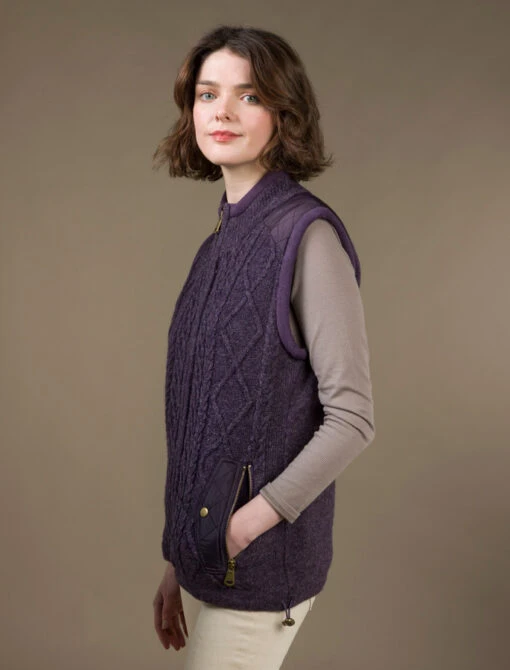 Aran Cable Knit Body Warmer – Bild 3