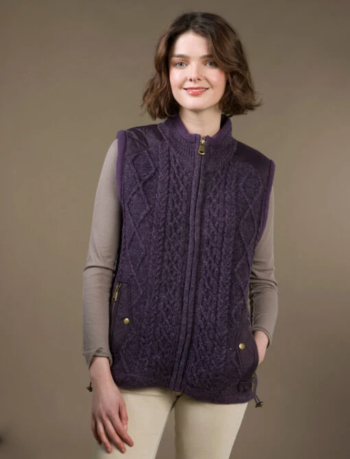 Aran Cable Knit Body Warmer – Bild 5
