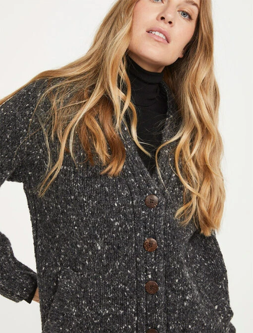 Ladies V-Neck Donegal Wool Cardigan – Bild 11