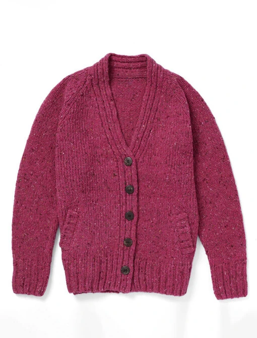 Ladies V-Neck Donegal Wool Cardigan – Bild 15