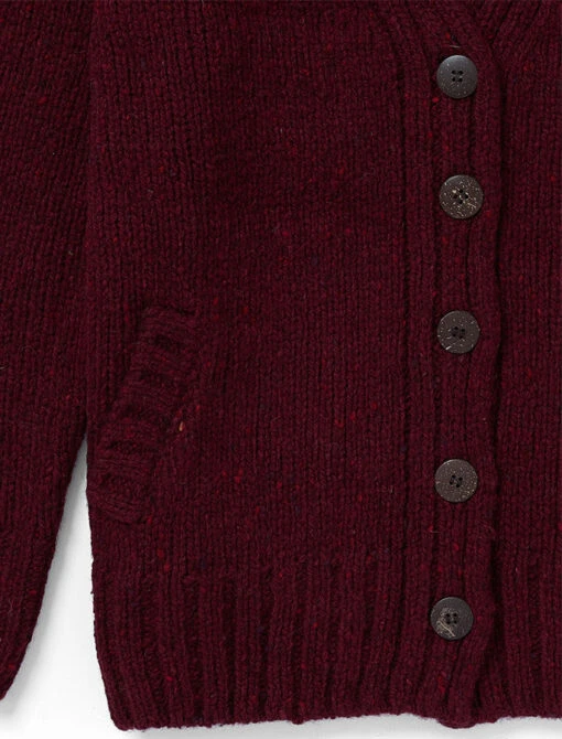 Ladies V-Neck Donegal Wool Cardigan – Bild 5