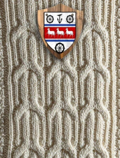 Scott Clan Aran Throw -Modekleidung Scott Crest Throw 66600.1605173908