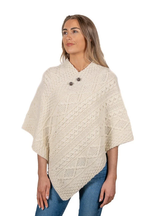 Coffey Clan Aran Poncho – Bild 2