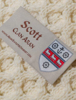 Scott Clan Aran Throw -Modekleidung Shot 282 44615.1615296827