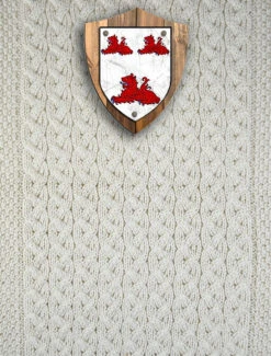 Slattery Clan Aran Throw -Modekleidung Slattery Crest Throw 29903.1615296092