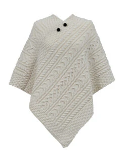 Twomey Clan Aran Poncho -Modekleidung Twomey 80222.1606756859