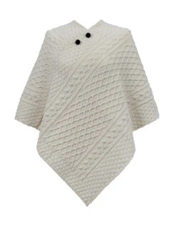 Wallace Clan Aran Poncho -Modekleidung Wallace 68542.1606756983