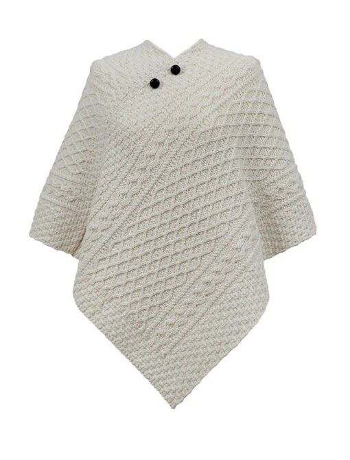 Wallace Clan Aran Poncho – Bild 3