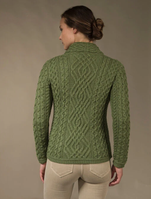 Aran Jacket With Celtic Knot Side Zip – Bild 13