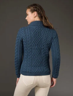 Aran Jacket With Celtic Knot Side Zip -Modekleidung Z4630 Mallard 7 51433.1673752882