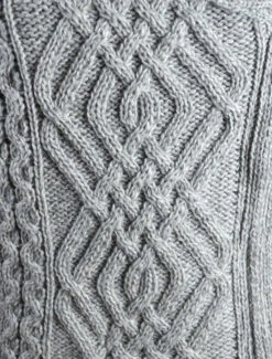 Aran Jacket With Celtic Knot Side Zip -Modekleidung Z4630detail 00774.1603974549